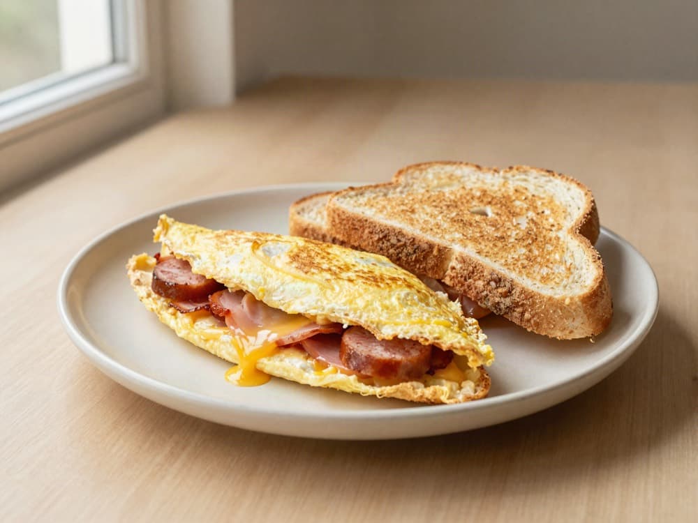 Hearty Meat Omelette